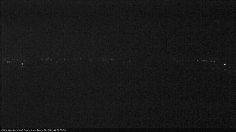 Lake Travis webcam, November 4, 2016 9:50 PM CT
