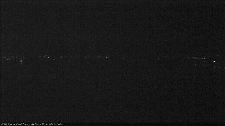 Lake Travis webcam, November 4, 2016 10:00 PM CT