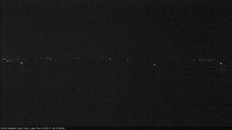Lake Travis webcam, November 4, 2016 10:25 PM CT