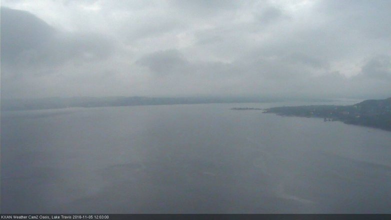 Lake Travis webcam, November 5, 2016 11:10 AM CT