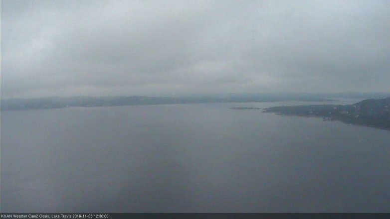 Lake Travis webcam, November 5, 2016 11:40 AM CT