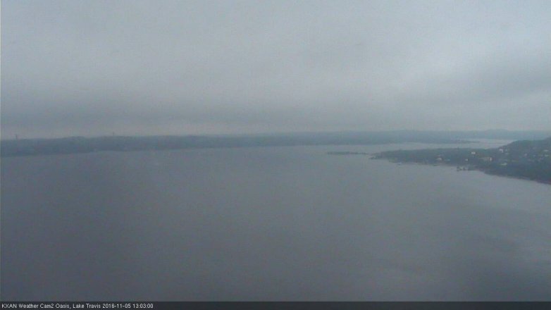 Lake Travis webcam, November 5, 2016 12:20 PM CT
