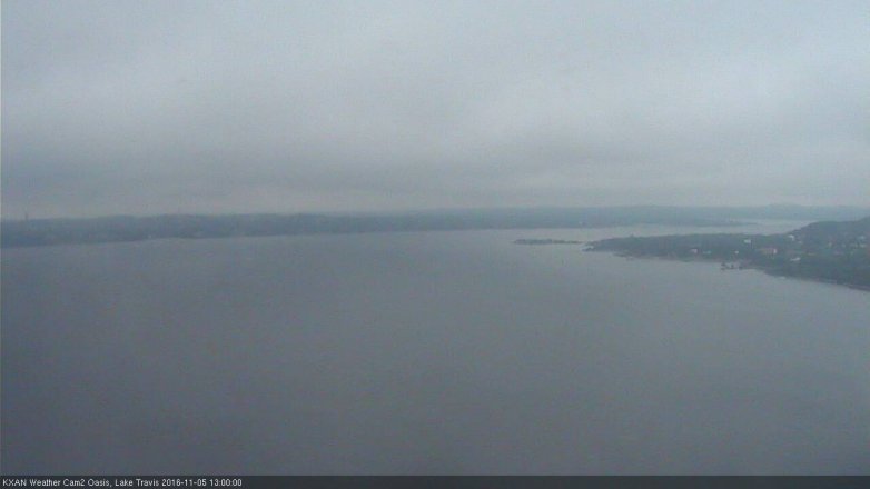 Lake Travis webcam, November 5, 2016 12:30 PM CT
