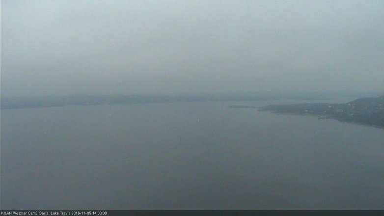 Lake Travis webcam, November 5, 2016 1:15 PM CT