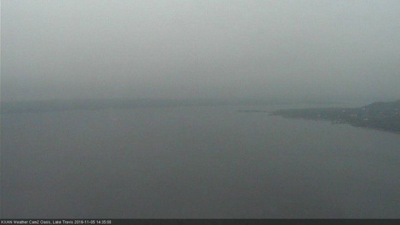 Lake Travis webcam, November 5, 2016 1:50 PM CT