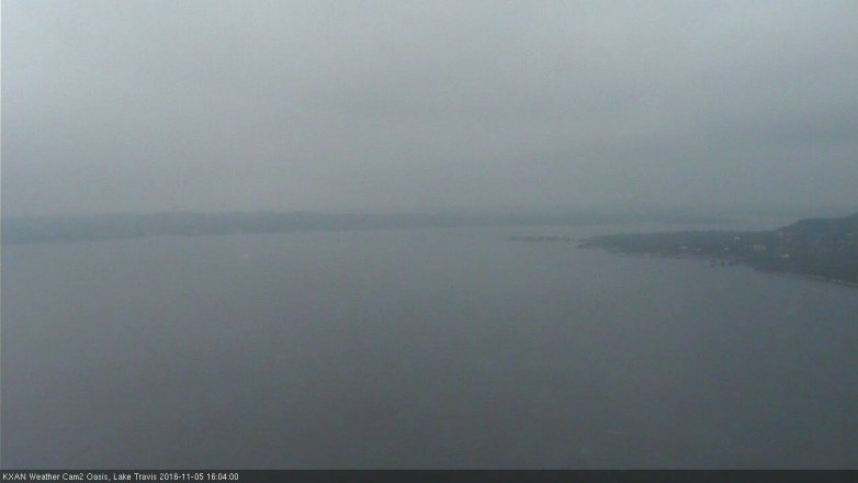 Lake Travis webcam, November 5, 2016 3:35 PM CT