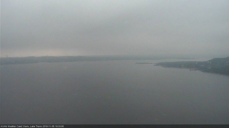 Lake Travis webcam, November 5, 2016 3:40 PM CT