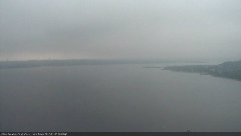 Lake Travis webcam, November 5, 2016 3:45 PM CT