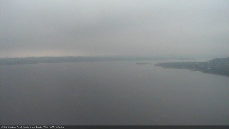 Lake Travis webcam, November 5, 2016 4:05 PM CT