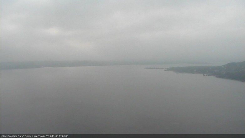 Lake Travis webcam, November 5, 2016 4:25 PM CT