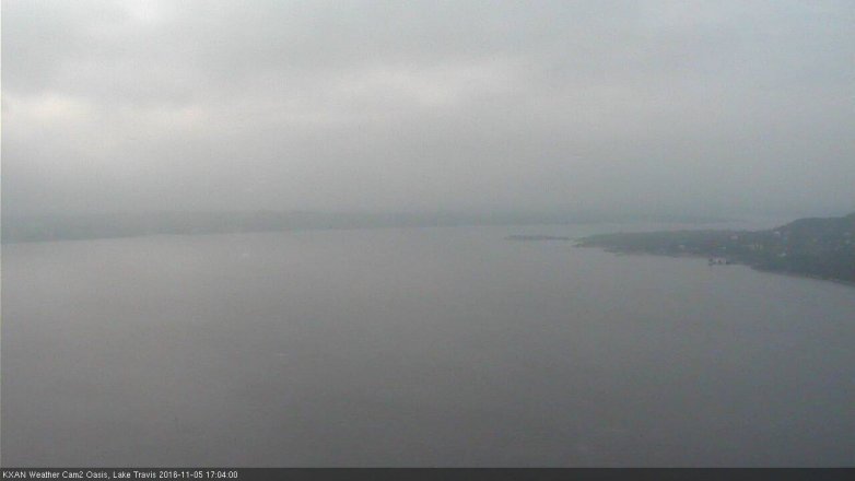 Lake Travis webcam, November 5, 2016 4:30 PM CT
