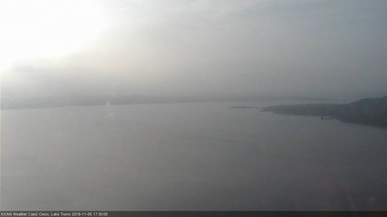 Lake Travis webcam, November 5, 2016 4:50 PM CT