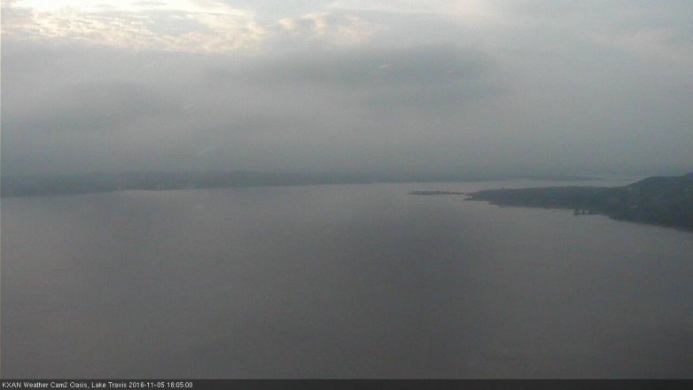 Lake Travis webcam, November 5, 2016 5:10 PM CT