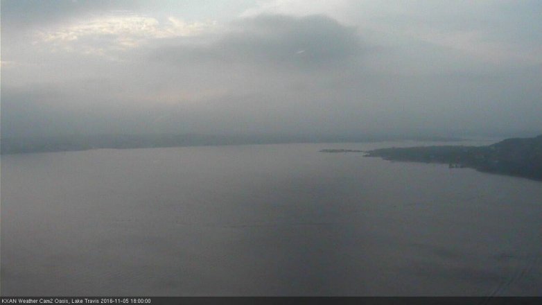 Lake Travis webcam, November 5, 2016 5:25 PM CT