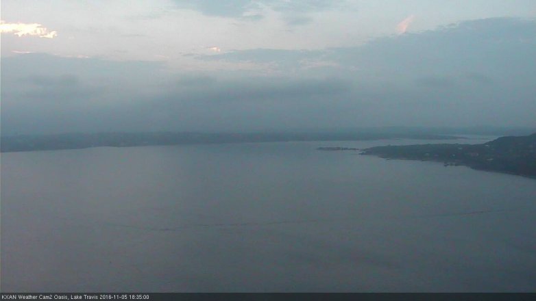 Lake Travis webcam, November 5, 2016 5:45 PM CT