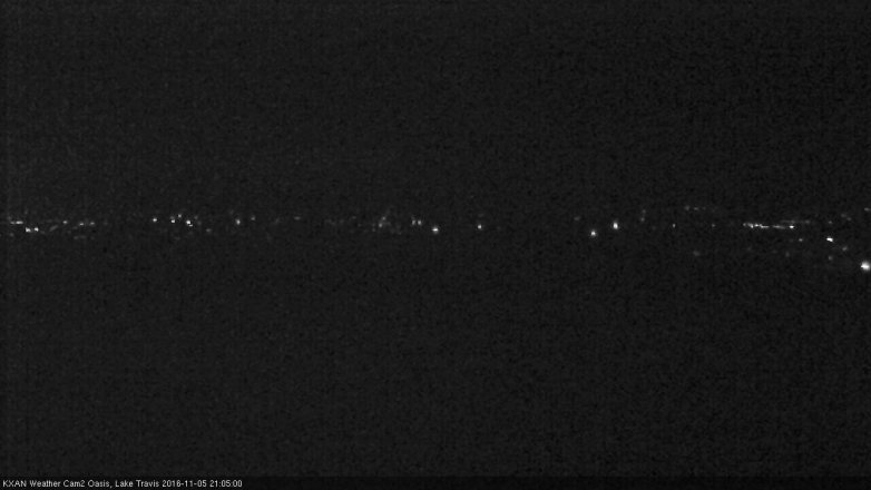 Lake Travis webcam, November 5, 2016 8:10 PM CT