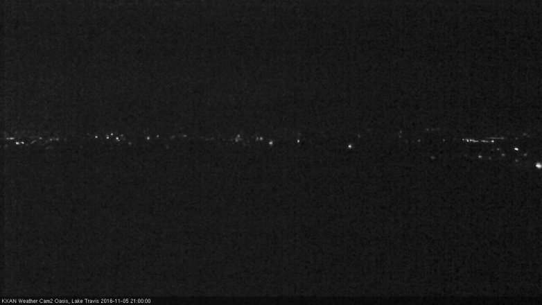 Lake Travis webcam, November 5, 2016 8:25 PM CT