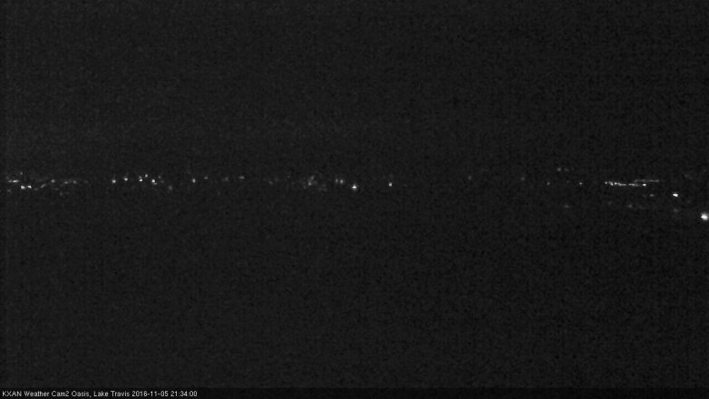 Lake Travis webcam, November 5, 2016 8:40 PM CT