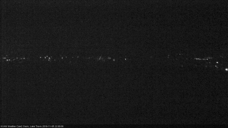 Lake Travis webcam, November 5, 2016 9:05 PM CT