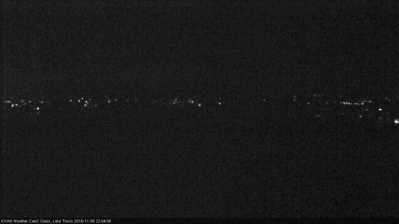 Lake Travis webcam, November 5, 2016 9:35 PM CT