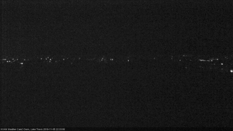 Lake Travis webcam, November 5, 2016 9:40 PM CT