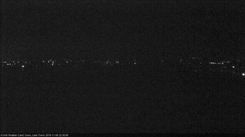 Lake Travis webcam, November 5, 2016 9:50 PM CT