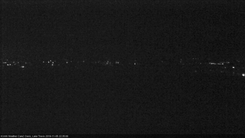 Lake Travis webcam, November 5, 2016 10:05 PM CT