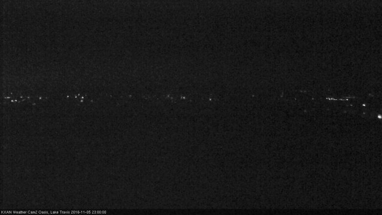 Lake Travis webcam, November 5, 2016 10:15 PM CT