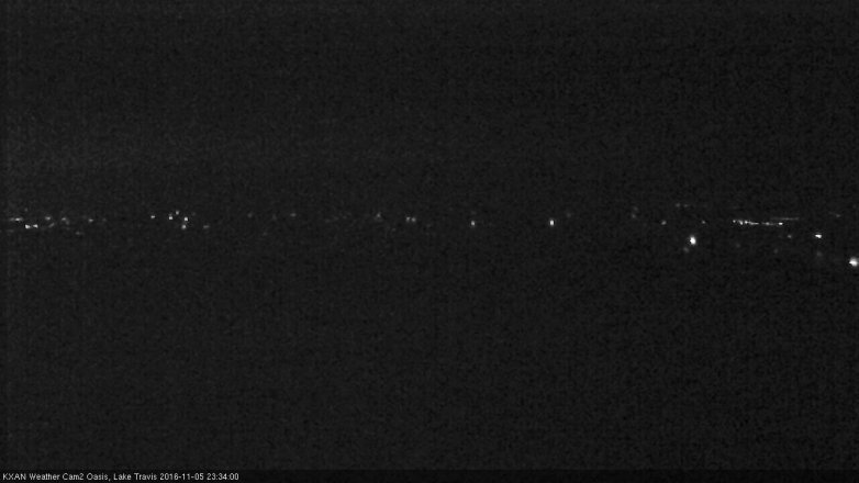Lake Travis webcam, November 5, 2016 10:50 PM CT
