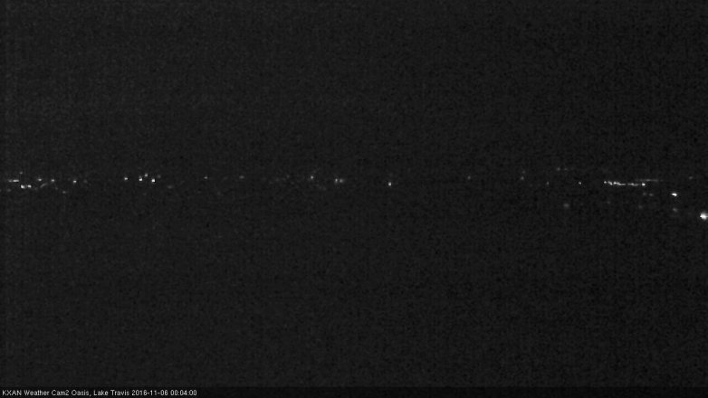 Lake Travis webcam, November 5, 2016 11:20 PM CT