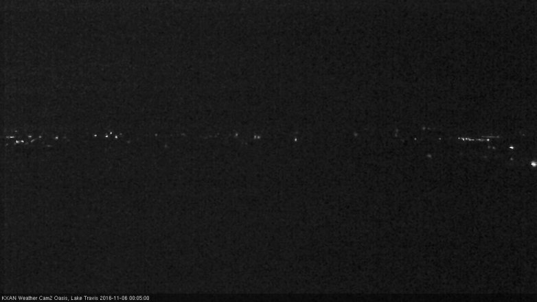 Lake Travis webcam, November 5, 2016 11:30 PM CT