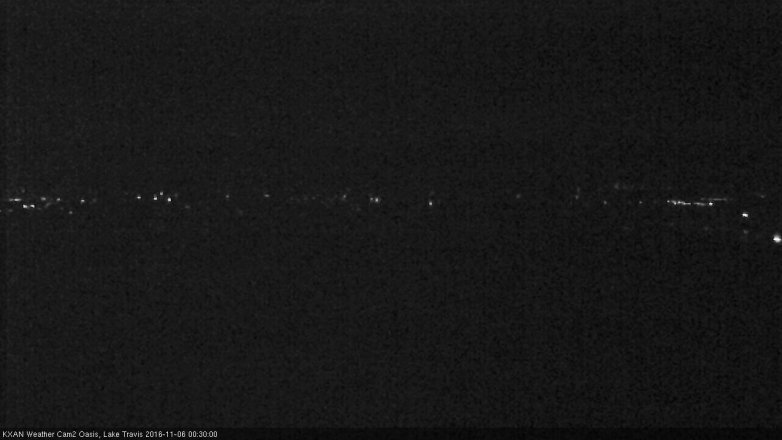 Lake Travis webcam, November 5, 2016 11:40 PM CT
