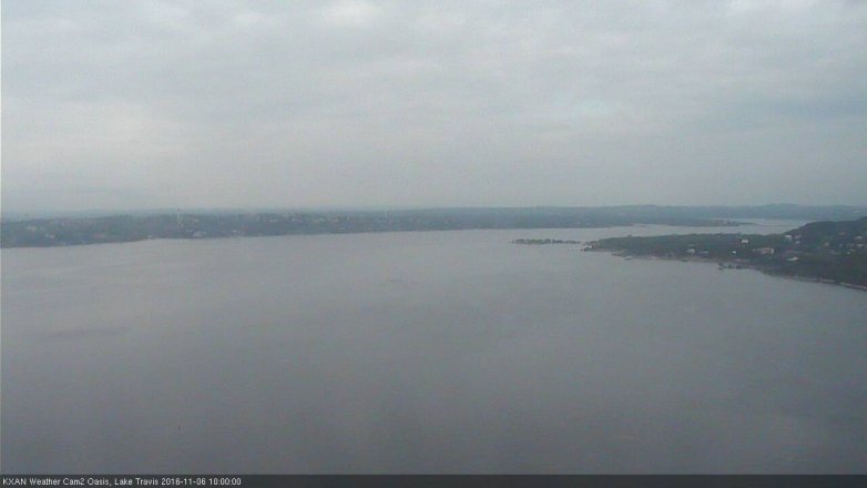 Lake Travis webcam, November 6, 2016 9:05 AM CT