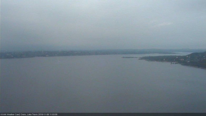 Lake Travis webcam, November 6, 2016 10:15 AM CT