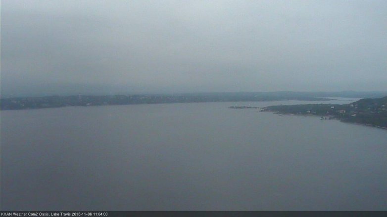 Lake Travis webcam, November 6, 2016 10:20 AM CT
