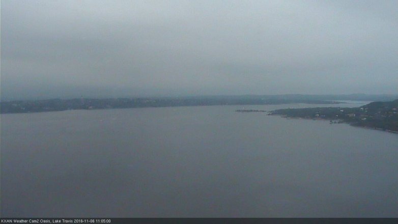 Lake Travis webcam, November 6, 2016 10:35 AM CT