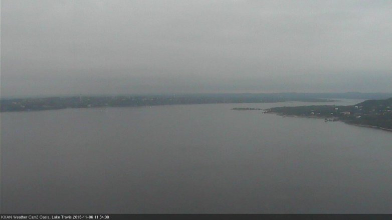 Lake Travis webcam, November 6, 2016 10:45 AM CT