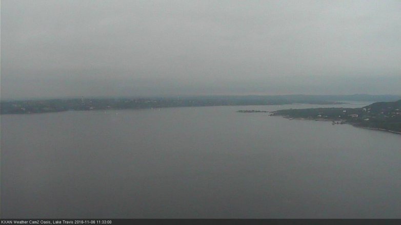 Lake Travis webcam, November 6, 2016 10:50 AM CT
