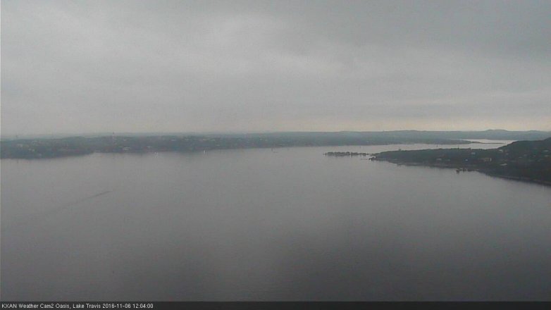 Lake Travis webcam, November 6, 2016 11:25 AM CT