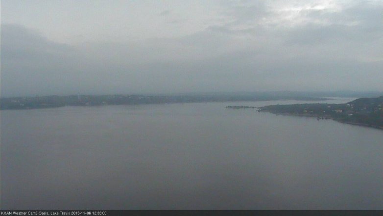 Lake Travis webcam, November 6, 2016 11:40 AM CT