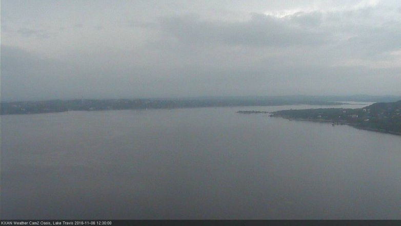 Lake Travis webcam, November 6, 2016 12:00 PM CT