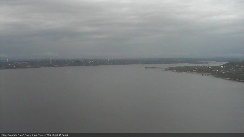 Lake Travis webcam, November 6, 2016 2:10 PM CT