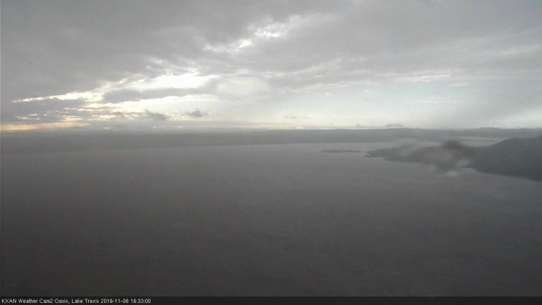 Lake Travis webcam, November 6, 2016 3:40 PM CT