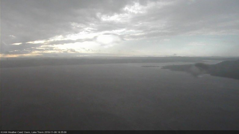 Lake Travis webcam, November 6, 2016 4:05 PM CT