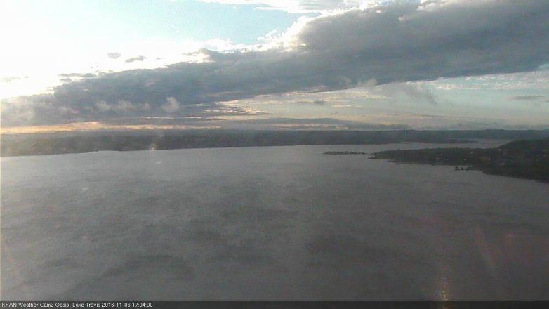 Lake Travis webcam, November 6, 2016 4:10 PM CT