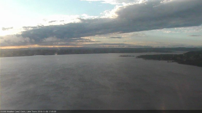 Lake Travis webcam, November 6, 2016 4:15 PM CT