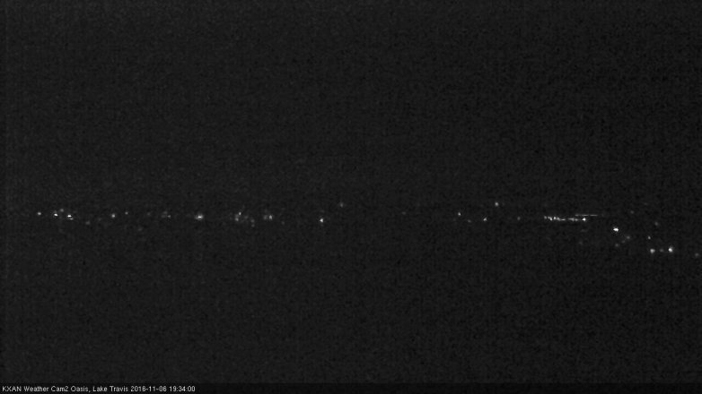 Lake Travis webcam, November 6, 2016 6:50 PM CT
