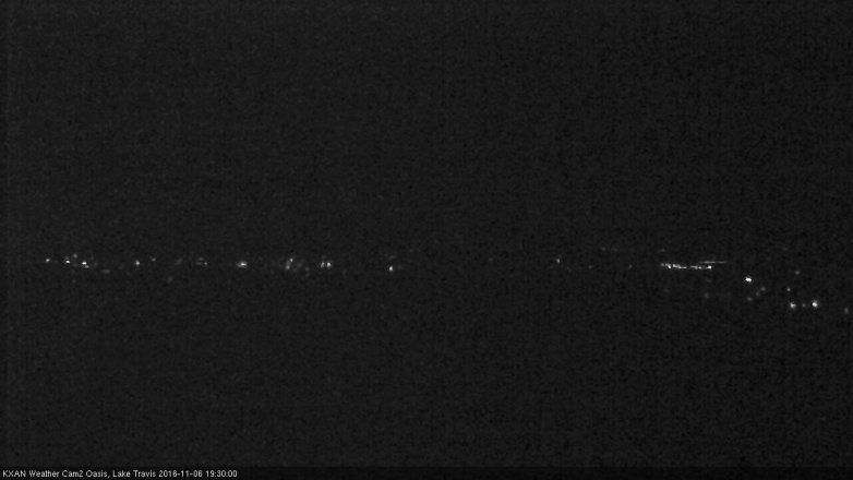 Lake Travis webcam, November 6, 2016 6:55 PM CT