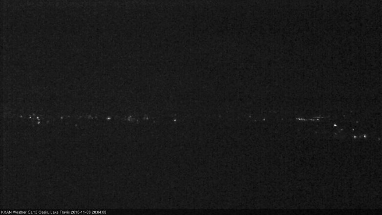 Lake Travis webcam, November 6, 2016 7:20 PM CT