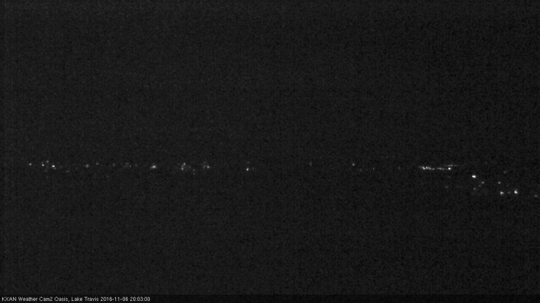 Lake Travis webcam, November 6, 2016 7:25 PM CT